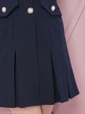 画像14: [Andy/an][an]襟付き・パールボタン・ポケット・ノースリーブ・Aライン・フレア・ワンピース・ミニドレス《送料＆代引き手数料無料》 (14)