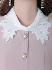 画像9: [Andy/an][an]襟付き・パールボタン・ポケット・ノースリーブ・Aライン・フレア・ワンピース・ミニドレス《送料＆代引き手数料無料》 (9)