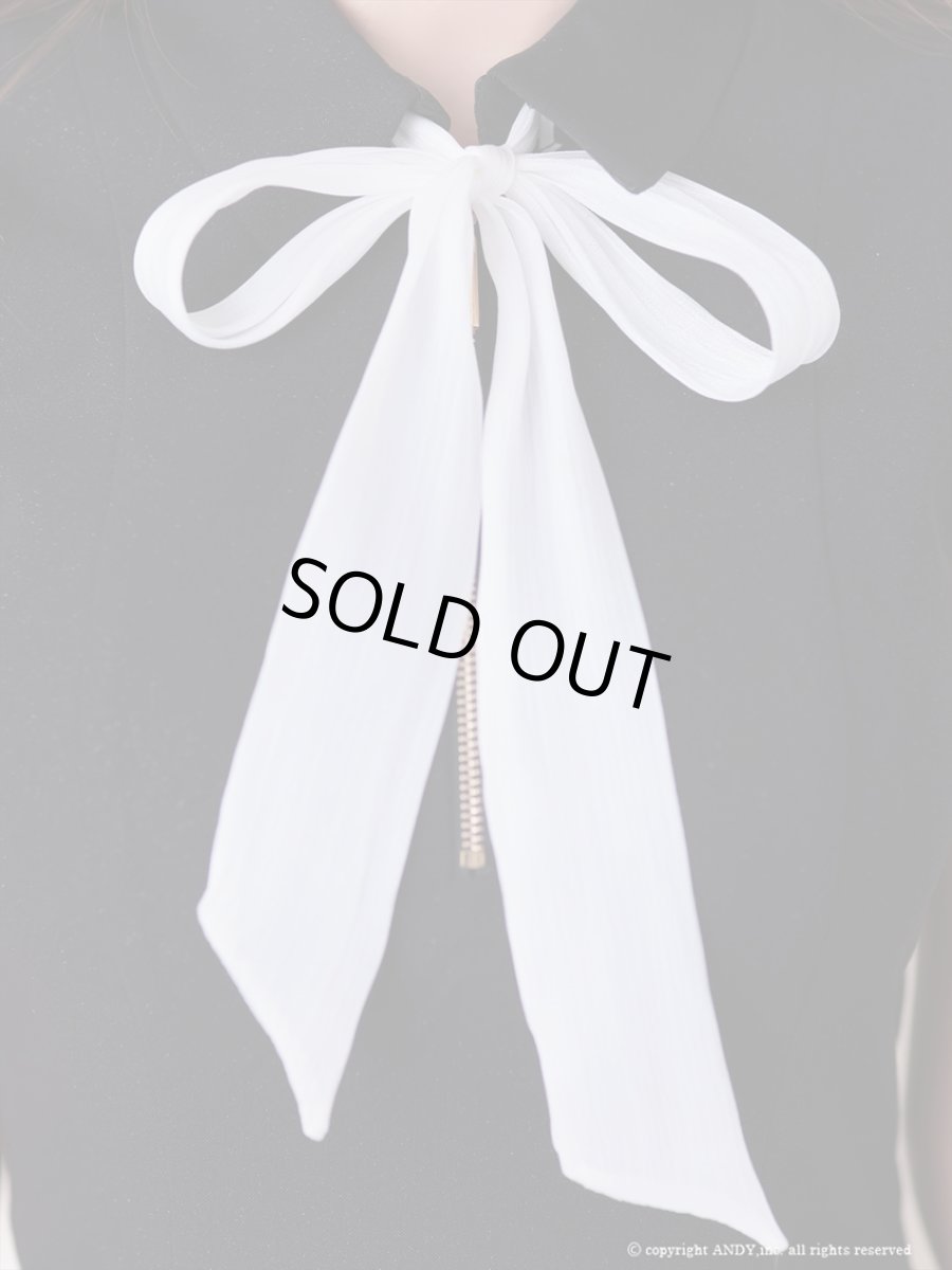 画像14: [Andy/an][an]襟付き・リボン・バストジップ・ノースリーブ・バイカラー・プリーツ・ワンピース・ミニドレス《送料＆代引き手数料無料》 (14)