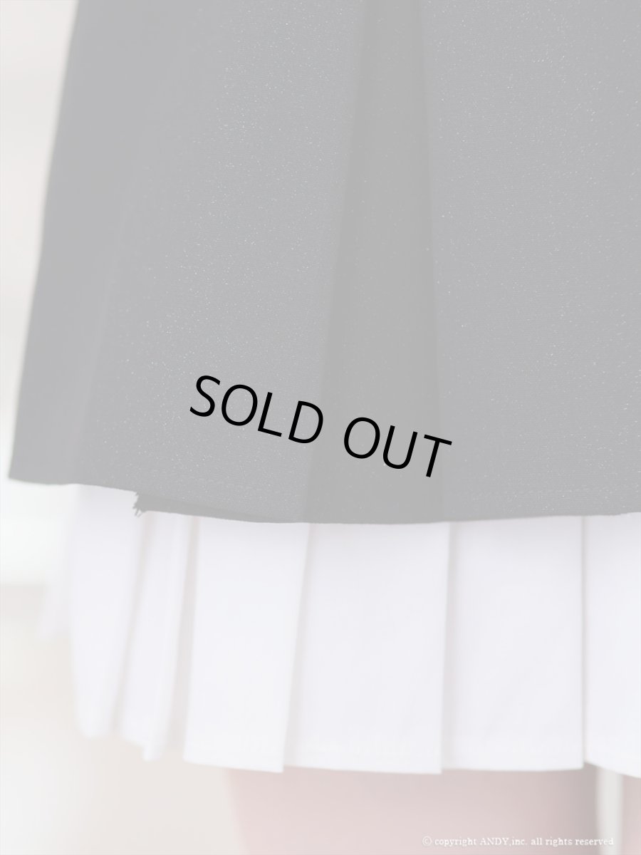 画像16: [Andy/an][an]襟付き・リボン・バストジップ・ノースリーブ・バイカラー・プリーツ・ワンピース・ミニドレス《送料＆代引き手数料無料》 (16)