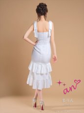 画像12: [Andy/an][an]フリル・アシンメトリー・ノースリーブ・マーメイド・ミディアムドレス・ワンピース《送料＆代引き手数料無料》 (12)