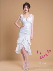 画像8: [Andy/an][an]フリル・アシンメトリー・ノースリーブ・マーメイド・ミディアムドレス・ワンピース《送料＆代引き手数料無料》 (8)