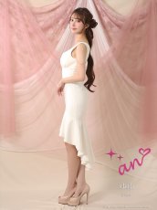 画像13: [Andy/an][an]チャーム付き ノースリーブ バストジップ テールカット マーメイド ミディアムドレス キャバドレス《送料＆代引き手数料無料》 (13)