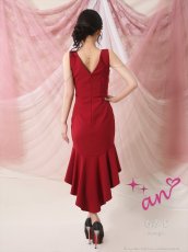 画像9: [Andy/an][an]チャーム付き ノースリーブ バストジップ テールカット マーメイド ミディアムドレス キャバドレス《送料＆代引き手数料無料》 (9)