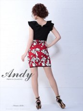 画像4: [SALE品のため返品不可＆再入荷なしの現品限り][Andy/an][Andy]花柄 フリル リボン ノースリーブ タイト ミニドレス ワンピース《送料＆代引き手数料無料》 (4)