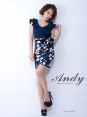 画像7: [SALE品のため返品不可＆再入荷なしの現品限り][Andy/an][Andy]花柄 フリル リボン ノースリーブ タイト ミニドレス ワンピース《送料＆代引き手数料無料》 (7)