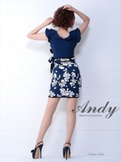 画像9: [SALE品のため返品不可＆再入荷なしの現品限り][Andy/an][Andy]花柄 フリル リボン ノースリーブ タイト ミニドレス ワンピース《送料＆代引き手数料無料》 (9)