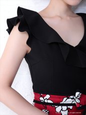 画像10: [SALE品のため返品不可＆再入荷なしの現品限り][Andy/an][Andy]花柄 フリル リボン ノースリーブ タイト ミニドレス ワンピース《送料＆代引き手数料無料》 (10)