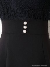 画像16: [Andy/an][an]襟付き・リボン・レース・七分袖・フレア・Aライン・ミニドレス・ワンピース・キャバドレス《送料＆代引き手数料無料》 (16)