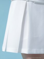 画像17: [Andy/an][Andy]ワンカラー・ビジューボタン・襟付き・ノースリーブ・Vネック・ボックスプリーツ・フレア・ミニドレス《送料＆代引き手数料無料》 (17)