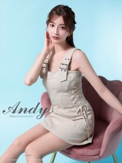 画像14: [Andy/an][Andy]ベルトショルダー・サイドスピンドル・ノースリーブ・フレア・ミニドレス・キャバドレス《送料＆代引き手数料無料》 (14)