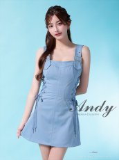 画像7: [Andy/an][Andy]ベルトショルダー・サイドスピンドル・ノースリーブ・フレア・ミニドレス・キャバドレス《送料＆代引き手数料無料》 (7)