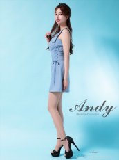 画像8: [Andy/an][Andy]ベルトショルダー・サイドスピンドル・ノースリーブ・フレア・ミニドレス・キャバドレス《送料＆代引き手数料無料》 (8)