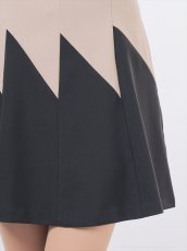 画像19: [Andy/an][Andy] 五分袖・プリーツ ・ベルト・バイカラー・Aライン・ミニドレス・ワンピース《送料＆代引き手数料無料》 (19)