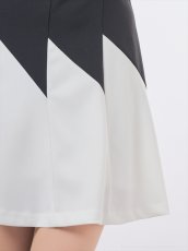 画像20: [Andy/an][Andy] 五分袖・プリーツ ・ベルト・バイカラー・Aライン・ミニドレス・ワンピース《送料＆代引き手数料無料》 (20)