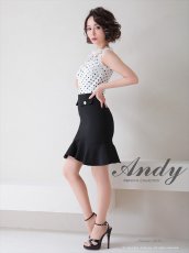 画像8: [Andy/an][Andy]ドット・レース・バストカット・ノースリーブ・フリル・マーメイド・ミニドレス・ワンピース《送料＆代引き手数料無料》 (8)