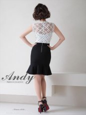 画像9: [Andy/an][Andy]ドット・レース・バストカット・ノースリーブ・フリル・マーメイド・ミニドレス・ワンピース《送料＆代引き手数料無料》 (9)