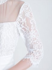 画像17: [SALE品のため返品不可＆再入荷なしの現品限り][ S-Mサイズ / 3カラー ][Andy/an][Andy]マーメイド レース・デコルテシアー・七分袖・フィッシュテール・ミディアムドレス《送料＆代引き手数料無料》 (17)