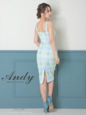 画像5: [Andy/an]ノースリーブ・パステル・チェック・ジャガード・タイト・ミディアムドレス・ワンピース《送料＆代引き手数料無料》 (5)