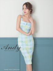 画像7: [Andy/an]ノースリーブ・パステル・チェック・ジャガード・タイト・ミディアムドレス・ワンピース《送料＆代引き手数料無料》 (7)