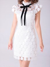 画像13: [Andy/an][Andy]半袖・ドットレース・リボン・タイト・ミニドレス・ワンピース《送料＆代引き手数料無料》 (13)