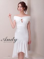 画像11: [Andy/an][Andy]フリル・オフショルダー・マーメイド・ノースリーブ・ミディアムドレス・ワンピース《送料＆代引き手数料無料》 (11)