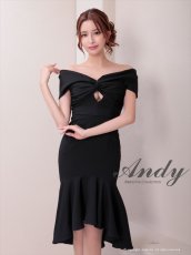 画像13: [Andy/an][Andy]フリル・オフショルダー・マーメイド・ノースリーブ・ミディアムドレス・ワンピース《送料＆代引き手数料無料》 (13)