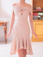 画像14: [Andy/an][Andy]フリル・オフショルダー・マーメイド・ノースリーブ・ミディアムドレス・ワンピース《送料＆代引き手数料無料》 (14)