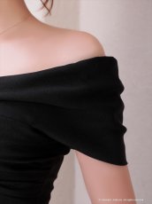 画像15: [Andy/an][Andy]フリル・オフショルダー・マーメイド・ノースリーブ・ミディアムドレス・ワンピース《送料＆代引き手数料無料》 (15)