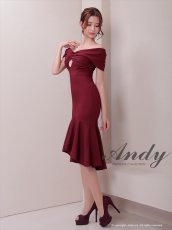 画像5: [Andy/an][Andy]フリル・オフショルダー・マーメイド・ノースリーブ・ミディアムドレス・ワンピース《送料＆代引き手数料無料》 (5)