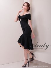 画像6: [Andy/an][Andy]フリル・オフショルダー・マーメイド・ノースリーブ・ミディアムドレス・ワンピース《送料＆代引き手数料無料》 (6)