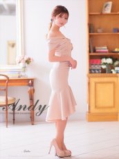 画像7: [Andy/an][Andy]フリル・オフショルダー・マーメイド・ノースリーブ・ミディアムドレス・ワンピース《送料＆代引き手数料無料》 (7)