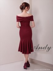 画像8: [Andy/an][Andy]フリル・オフショルダー・マーメイド・ノースリーブ・ミディアムドレス・ワンピース《送料＆代引き手数料無料》 (8)