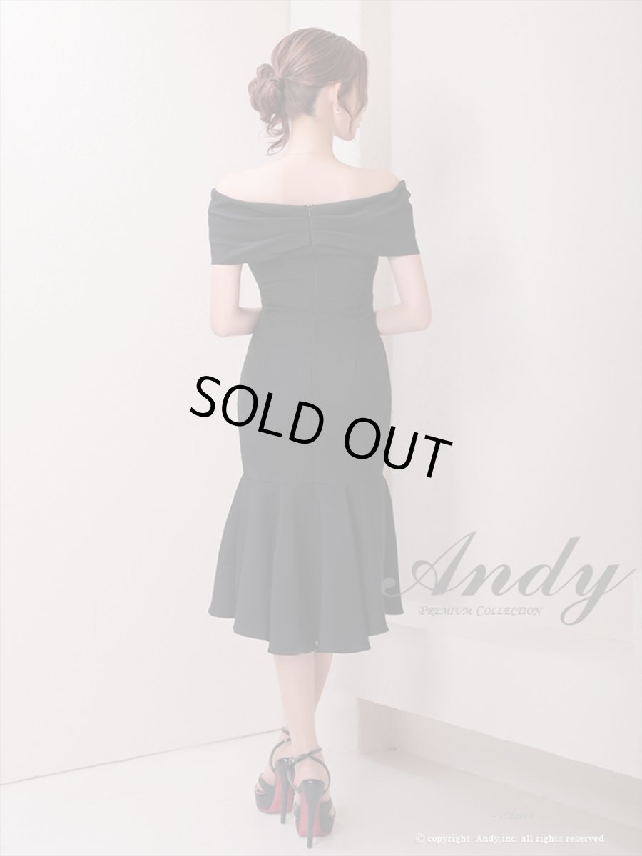 画像9: [Andy/an][Andy]フリル・オフショルダー・マーメイド・ノースリーブ・ミディアムドレス・ワンピース《送料＆代引き手数料無料》 (9)