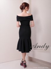 画像9: [Andy/an][Andy]フリル・オフショルダー・マーメイド・ノースリーブ・ミディアムドレス・ワンピース《送料＆代引き手数料無料》 (9)