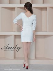 画像8: [ XS-Mサイズ / 3カラー ][Andy/an][an]長袖 袖あり・ウエストカット・アシンメトリー・ラップスカート・タイト・ミニドレス《送料＆代引き手数料無料》 (8)