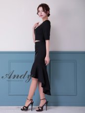 画像14: [ XS-Mサイズ / 3カラー ][Andy/an]アシンメトリー・フロントジップ・テールカット・セットアップ・ミディアムドレス《送料＆代引き手数料無料》 (14)
