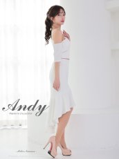 画像4: [ XS-Mサイズ / 3カラー ][Andy/an]アシンメトリー・フロントジップ・テールカット・セットアップ・ミディアムドレス《送料＆代引き手数料無料》 (4)