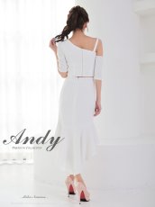 画像5: [ XS-Mサイズ / 3カラー ][Andy/an]アシンメトリー・フロントジップ・テールカット・セットアップ・ミディアムドレス《送料＆代引き手数料無料》 (5)