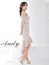 画像9: [ XS-Mサイズ / 3カラー ][Andy/an]アシンメトリー・フロントジップ・テールカット・セットアップ・ミディアムドレス《送料＆代引き手数料無料》 (9)