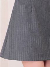 画像9: [Andy/an]ミニ・ホルターネック・グレー・ストライプ・リボン・Aライン・ノースリーブ・ミニドレス・ワンピース《送料＆代引き手数料無料》 (9)