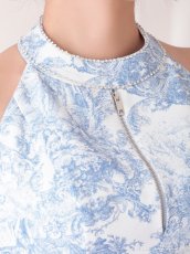 画像11: [Andy/an][Andy]ミニ・ホルターネック・花柄・プリント・リボン・ファスナー・Aライン・ノースリーブ・ミニドレス・ワンピース《送料＆代引き手数料無料》 (11)