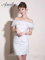 画像13: [Andy/an][Andy]ギャザーフリル・2way・袖付き・ロングスリーブ・オフショル・シアー・チュール・タイト・ミニドレス《送料＆代引き手数料無料》 (13)