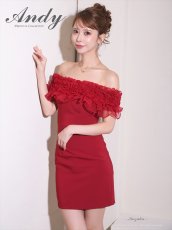 画像3: [Andy/an][Andy]ギャザーフリル・2way・袖付き・ロングスリーブ・オフショル・シアー・チュール・タイト・ミニドレス《送料＆代引き手数料無料》 (3)