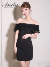 画像7: [Andy/an][Andy]ギャザーフリル・2way・袖付き・ロングスリーブ・オフショル・シアー・チュール・タイト・ミニドレス《送料＆代引き手数料無料》 (7)