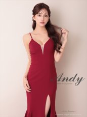 画像14: [Andy/an][Andy]シンプル・ワンカラー・バストシアー・キャミソール・裾フリル・スリット・マーメイド・ミディアムドレス《送料＆代引き手数料無料》 (14)