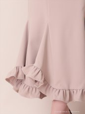 画像18: [Andy/an][Andy]シンプル・ワンカラー・バストシアー・キャミソール・裾フリル・スリット・マーメイド・ミディアムドレス《送料＆代引き手数料無料》 (18)