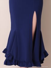 画像19: [Andy/an][Andy]シンプル・ワンカラー・バストシアー・キャミソール・裾フリル・スリット・マーメイド・ミディアムドレス《送料＆代引き手数料無料》 (19)