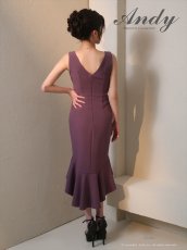 画像10: [Andy/an][Andy] Vネック タイト・マーメイド・メタルリング・ミディアムドレス・ワンピース《送料＆代引き手数料無料》 (10)