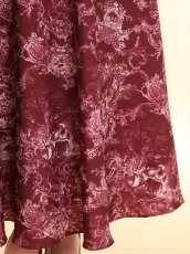 画像13: [Andy/an][Andy]ホルターネック・ニュアンス柄・胸元プリーツ・シフォン・Aライン・ノースリーブ・ロングドレス・ワンピース《送料＆代引き手数料無料》 (13)